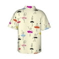 thumbnail image 3 of Ballet Girl Dancer Hawaiian Shirts For Men, Summer Short-Sleeve Relaxed-Fit Button-Down Shirts Large, 3 of 9
