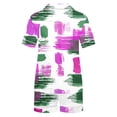 thumbnail image 3 of Qiopertar Liquidation à Moins de 5$ Blouse Décontractée Imprimée Col Rabattu Manches Courtes Mode Short Ensemble Pyjama Grandes Économies de Vacances!, 3 of 4