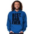 thumbnail image 4 of Cool Father's Day Best Dad Ever Hoodie Hooded Sweatshirt Men Brisco Brands M, 4 of 6