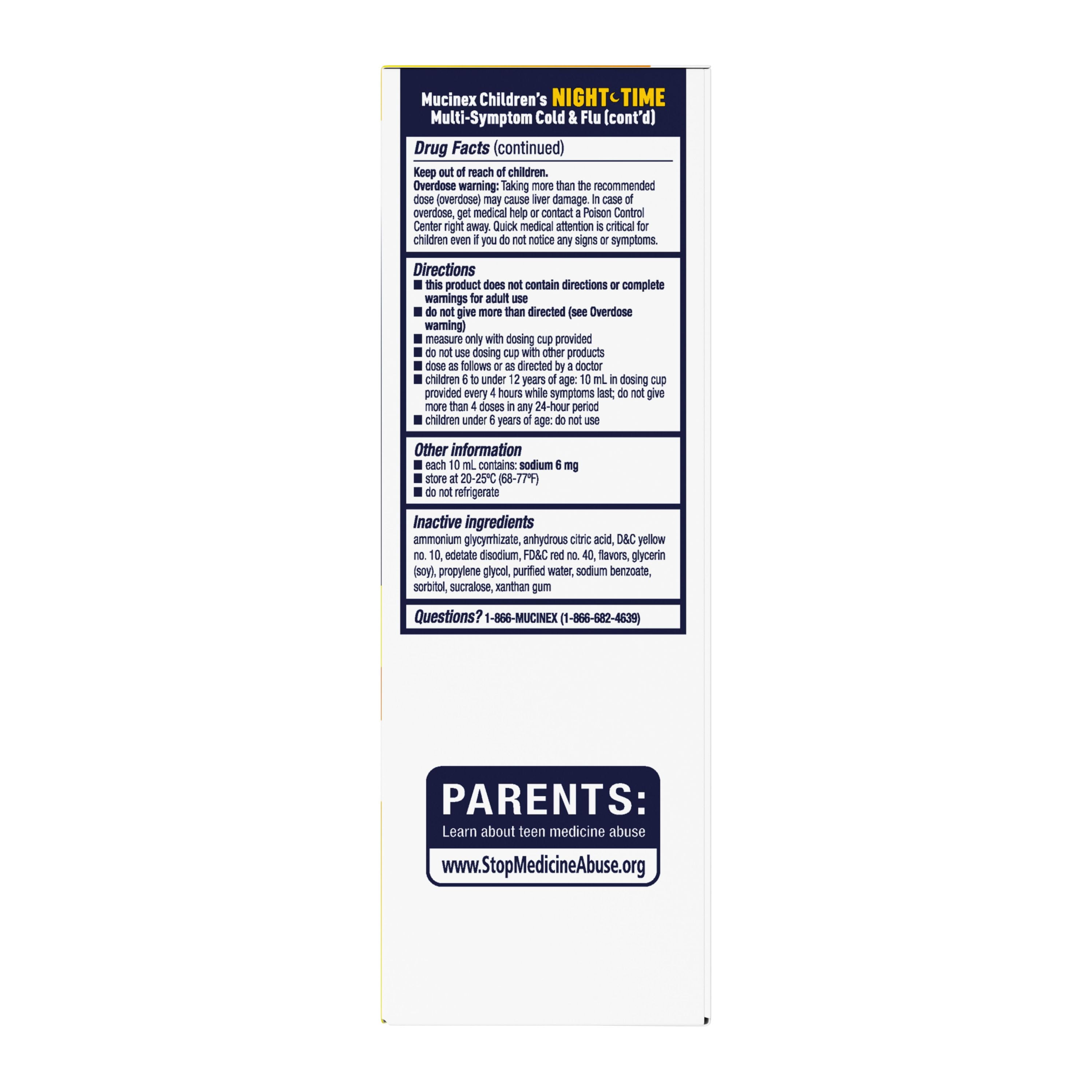 Mucinex Children's Daytime Multi-Symptom Cold & Flu and Nighttime Multi-Symptom Cold & Flu Medicine, 2 x 4 fl oz
