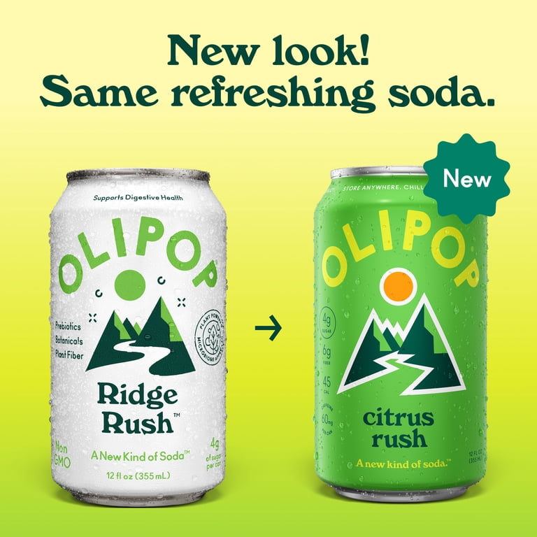 Olipop Prebiotic Soda, Beverages w/ Prebiotics, Botanicals & Plant