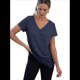 thumbnail image 1 of Camiseta Informal de Mujer con Cuello en V, Azul Marino, Talla XXL, 1 of 9