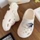 thumbnail image 4 of Zapatillas de verano de moda para mujer con suela gruesa y cadena de estrella de cinco puntas, nuevas y versátiles zapatillas de playa para exteriores para mujer, 4 of 5