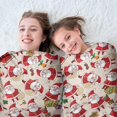 thumbnail image 5 of Beige Christmas Santa and Gift Pattern Round Blanket,Comfortable Soft Flannel Throw Blanket,All Season,Warm Lightweight Blankets for Sofa Bed Couch Living Room Chair 60"x60", 5 of 5