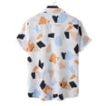 thumbnail image 4 of IROINNID Men's Short Sleeve Valentine's Day Cute Printed Blouse With Pocket, 4 of 5