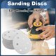 thumbnail image 2 of Discos de Lija Unique Bargains, 4.92" 6 Agujeros 60 Grano para Reparación Automotriz, Papel de Lija Redondo con Gancho y Bucle de Óxido de Aluminio Blanco, 50 Pcs, 2 of 7