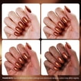 thumbnail image 4 of Beetles Brown Gel Nail Polish, 15ML Retro Metallic Shimmer Gel Polish, 4 of 8