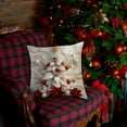 thumbnail image 5 of Christmas Pillow Covers 18x18 Inch, Reindeer & Snowflake Cushion Covers for Sofa, Festive Holiday Decor with Flax Texture, Machine Washable, 5 of 5