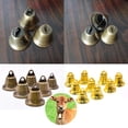 thumbnail image 2 of Campanas chapadas en oro de 22-48mm, adornos de trompeta, cascabel de bronce antiguo para manualidades hechas a mano, decoración de fiesta, boda y Navidad, 2 of 4