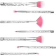 thumbnail image 3 of Brocha de maquillaje profesional, [paquete de 7] Kit de brochas de maquillaje, brocha para base en polvo, brocha para cejas, herramienta de maquillaje con bolsa brillante ER, 3 of 5