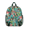 thumbnail image 3 of Dog Lover Gift Student Backpack – Playful Puppy Paw Print with Bone and Tail Cartoon Design, Artistic Watercolor Style for School, 3 of 6