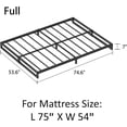 thumbnail image 2 of Lutown-Teen 7 inch Full Size Bed Frame No Box Spring Needed, Heavy Duty Metal Platform Beds with Sturdy Steal Slats for Mattress Foundation, Easy Assembly, Noise Free, Black, 2 of 5