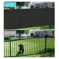 thumbnail image 2 of 6FT x 40FT Black Fence Screens, Heavy Duty 150 GSM, with Zipties, for Chain Link Fences, 2 of 7