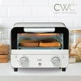 thumbnail image 4 of COOK WITH COLOR Small Toaster Oven 600-Watt Countertop Oven Cooker Kitchen Appliance, Cream, 4 of 7