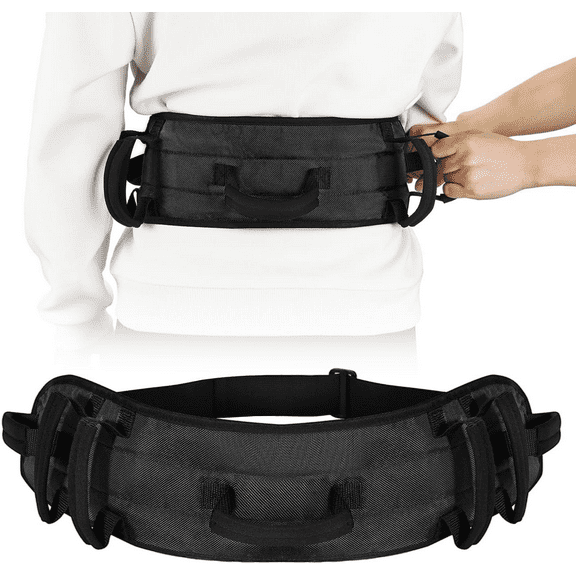 Gait Belt Transfer Belt for Senior with 7 Handles, Lift Belt with Quick Release