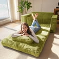 thumbnail image 3 of Sofá cama convertible 2 en 1 MAXYOYO, loveseat plegable verde, 3 of 7