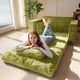 thumbnail image 3 of Sofá cama convertible MAXYOYO verde con almohadas, diseño 2 en 1, 3 of 7