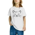 thumbnail image 4 of Odeerbi Kids Boys Girls Halloween T-shirt Kids Kids Halloween Print Shirt Fashion Cute Round Neck Short Sleeve Cotton Top Kids Clothes White, 4 of 5