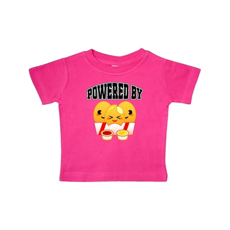 

Inktastic Powered by Chicken Nuggets Gift Baby Boy or Baby Girl T-Shirt