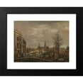 thumbnail image 2 of Carel Lodewijk Hansen 18x15 Black Modern Framed Museum Art Print Titled - The Rapenburg in Leiden (1807), 2 of 5