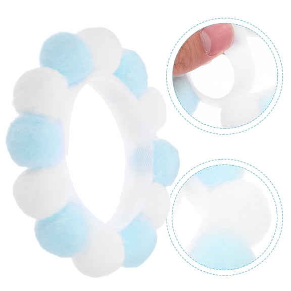 LEORX 1Pack Plush Collar for Cats and Dogs with Comfortable Neck Design 9x0.6in Adjustable Length