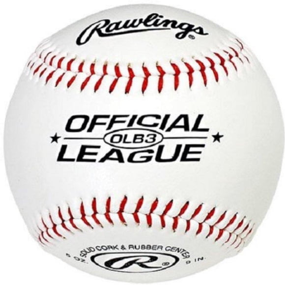 Pelota de Béisbol Rawlings OLB3 con Cubierta Sintética Talla 9"