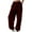 Brown, variant on Women's Comfort Fit Loose Casual Pants with Soft Fabric for Everyday Activities L Size Purple