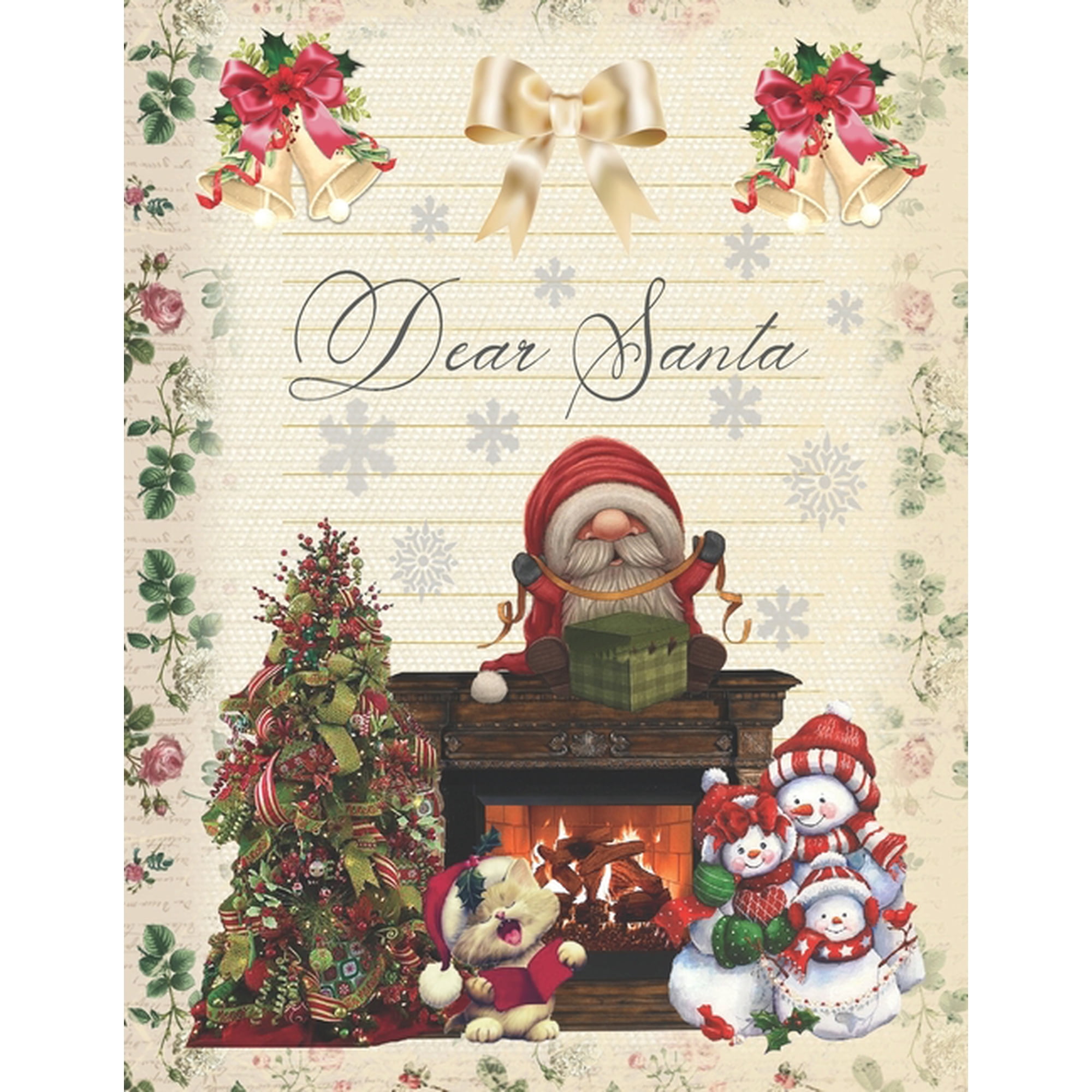 Dear Santa: Full Color Santa&Acirc;&acute;s Wish List with Answer and Appreciation Sheet Keep a Beautiful Memory of Your Children For (Paperback)