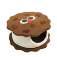 thumbnail image 4 of Cama para gatos con forma de galleta, caseta para animales pequeños, refugio suave para gatos, nido para gatos, caniche, gatito, hámster, pomerania, 4 of 8