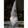 thumbnail image 4 of Northlight 21” Sonny the Gnome Grey and White Table Top Christmas Cone Gnome Decoration, 4 of 4