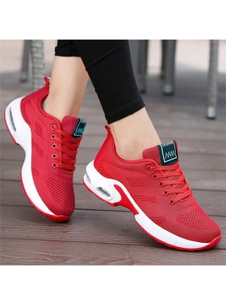Red sport sales shoes for women
