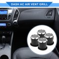 thumbnail image 2 of Ofertas Únicas 4 Pcs Centro A/C Salida Compatible para Ford Fusion 2006-2009 Panel de Ventilación de Aire ABS Negro Tono Plateado, 2 of 6