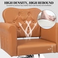 thumbnail image 6 of UBesGoo Hydraulic Salon Chair, Heavy Duty 360° Swivel Barber Styling Chair, Brown, 6 of 7
