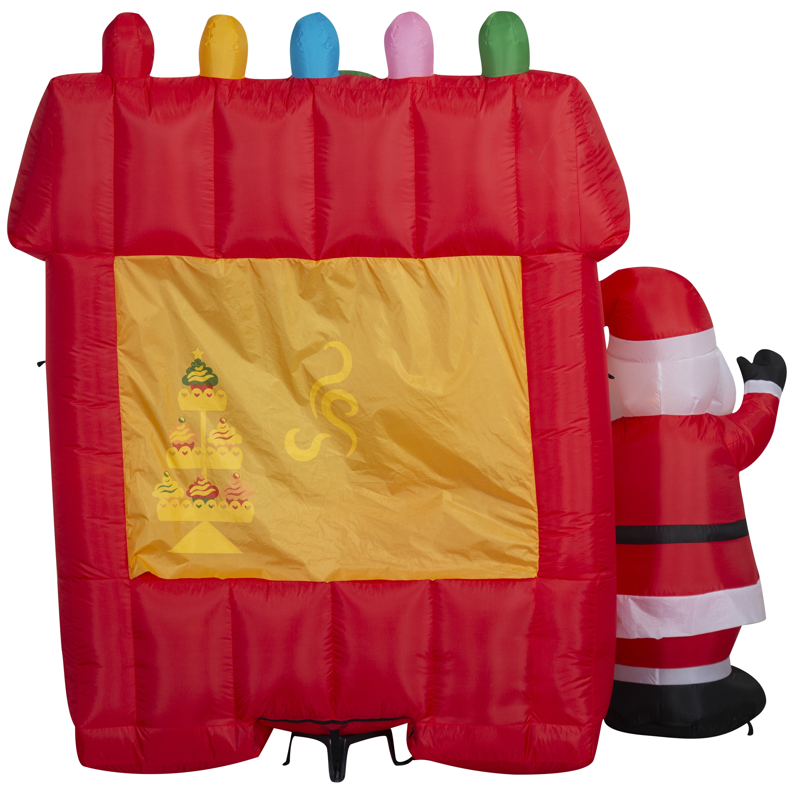 5.9 ft Santa and Mrs. Claus Bake Shop Christmas Airblown Yard Inflatable, Multicolor, by Holiday Time