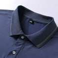 thumbnail image 4 of Toimothcn Mens Shirts Short Sleeve Simple Solid Color Buttons Up Shirts Ice Silk Loose Fit Shirt Tops Suitable For Summer Vacation, 4 of 7