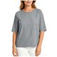 thumbnail image 4 of Neewe Women's Summer Casual Crewneck Half Sleeve T-Shirts Plain Loose Fit Cotton Linen Basic Tops Tees Blouses, 4 of 8