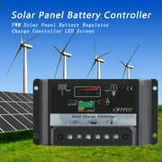 30A 12V/24V Panel Battery Regulator PWM Solar Controller LED Screen