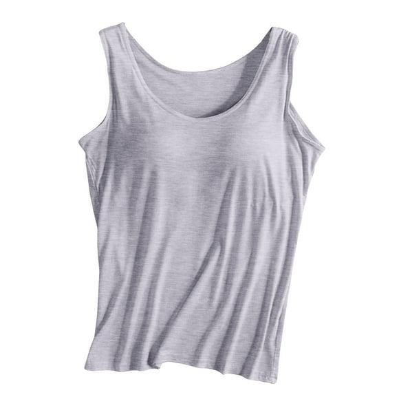 Women’s Tanks & Chest Threaded Support Top for Workout and Everyday Wear Without Steel Ring Lightweight Outerwear
