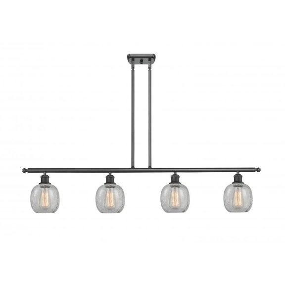 Innovations 516-4I-BK-G105-LED Belfast 3 Light Island Light part of the Ballston Collection, Matte Black