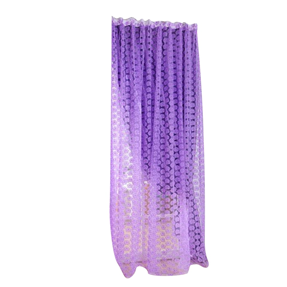 200 x 100cm Fashion Rose Voile Tulle Window Screens Door Balcony