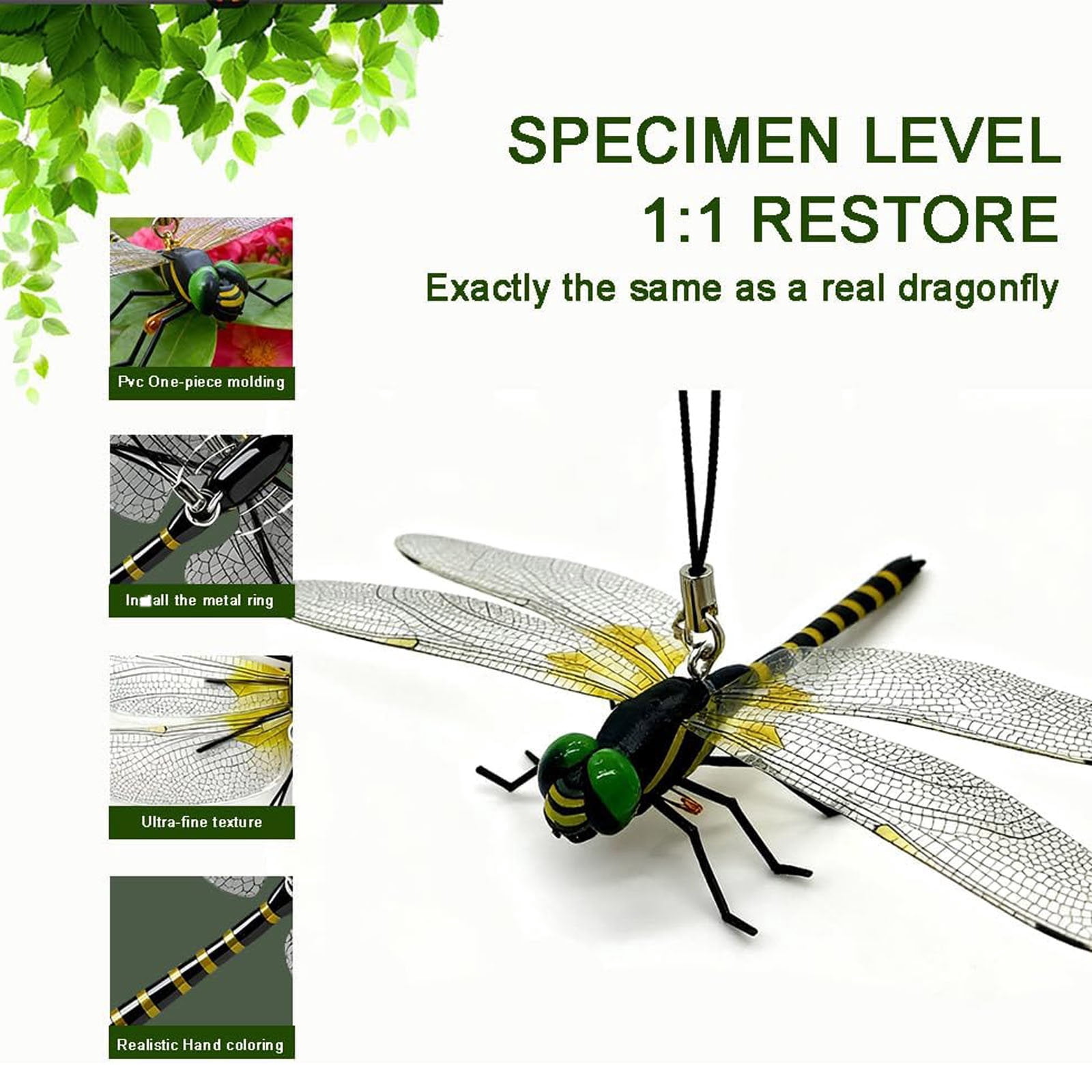 40PCS Dragon Fly Clips for Bugs Repellent ,Fake Dragonflies, Plastics Dragonfly for Garden Stakes Decor Yard Ornaments for Hat,Deer and Horse,Fly Scare Devices for Indoor Outdoor