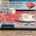 thumbnail image 6 of TWINNIS Area Rug Flowers Boho Design Rug for Living Room,Bedroom,6'x9',Red Blue, 6 of 7