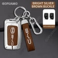thumbnail image 2 of Zinc alloy Car Remote Key Case Cover Protect Shell Bag For BYD C 3 button S6 S7 G3 L3 M6 L6 E6 F0 F3 3 Button Smart Keychain, 2 of 26