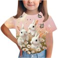 thumbnail image 1 of Chemise à Manches Courtes pour Garçons Imprimé de Pâques Col Rond T-Shirt Décontracté Graphique 3-14 Ans 1 Pce, 1 of 6