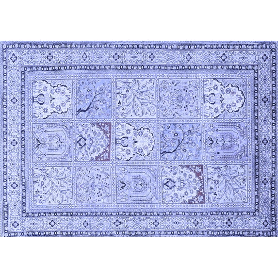 Ahgly Company Indoor Rectangle Persian Blue Traditional Area Rugs, 2' x 3'
