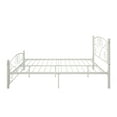 thumbnail image 4 of Metal Bed Frame with Vintage Headboard and Footboard, Unique Flower Heavy Duty and Quick Assembly, Sturdy Premium Steel Slat Support, No Box Spring Needed, 4 of 6