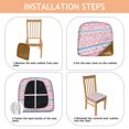 thumbnail image 4 of Pioneer Flower Seat Covers for Dining Room Chairs Set Of 6,Stretch Printed Washable Chair Seat Cover with Elastic Ties and Button,Removable Waterproof Couch Cushion Covers, 4 of 6