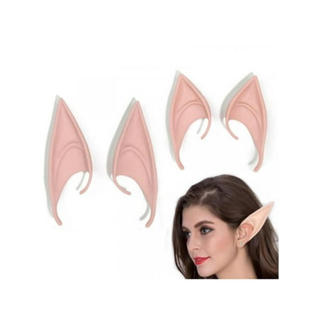 Topumt Halloween Elf Fake Ears Fairy Cosplay Props Masquerade Dress Up Costume