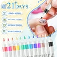 thumbnail image 6 of 60 Colors Nail Art Pens Set, 3D Nail Art Markers for Nail Art Kit, Nail Polish Markers Quick Dry Long Lasting, DIY Nail Design Nail Pens for Drawing Painting Dotting, 6 of 9