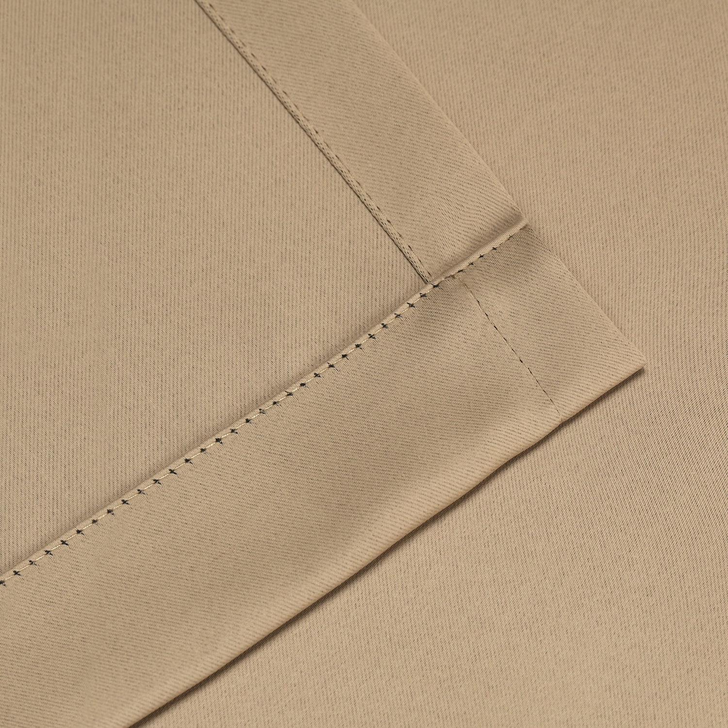 Superior Solid Blackout Curtain Set of 4, 52" x 96", Smoked Ash